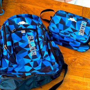 Roots backpack and lunchbox!